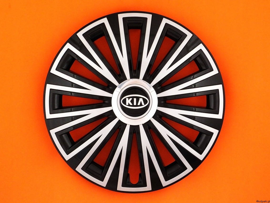 4 Enjoliveurs Autocollants 3D Noir 50mm Pour Kia Picanto, Rio, Soul, Ceed, Venga
